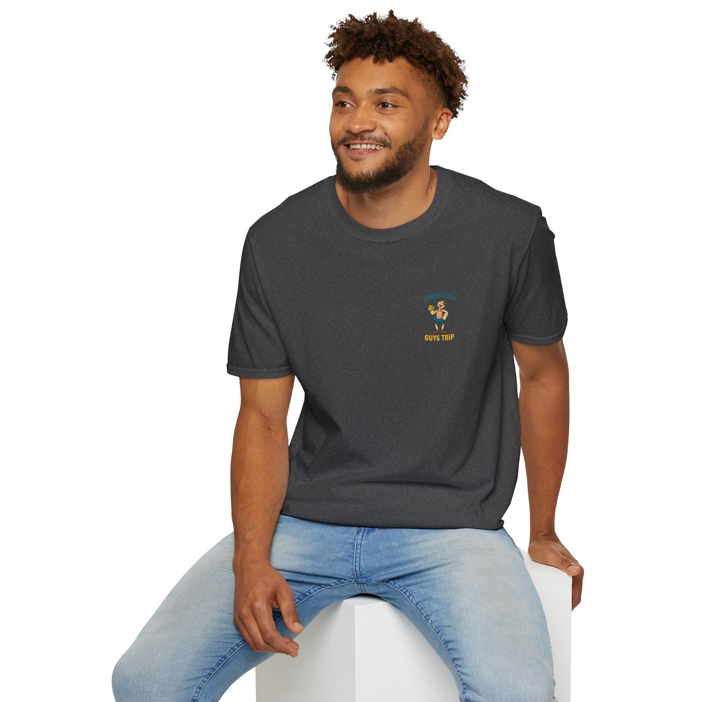Cruise Crew – Guys Trip Ship Deck Vintage Cartoon T-Shirt (Public Domain Popeye)