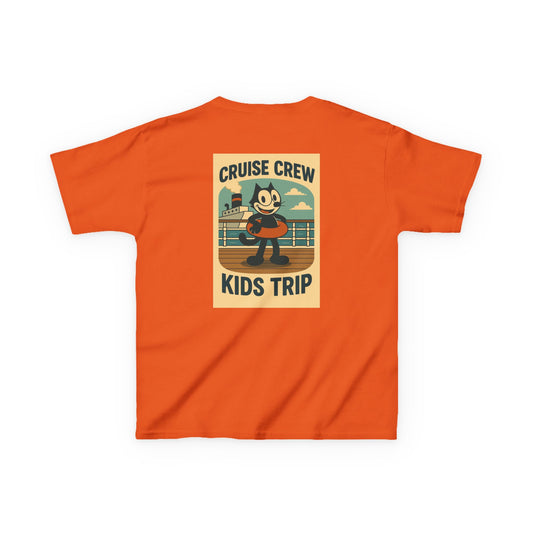 Cruise Crew – Kids Trip Ship Deck Vintage Cartoon T-Shirt (Public Domain Felix the Cat)