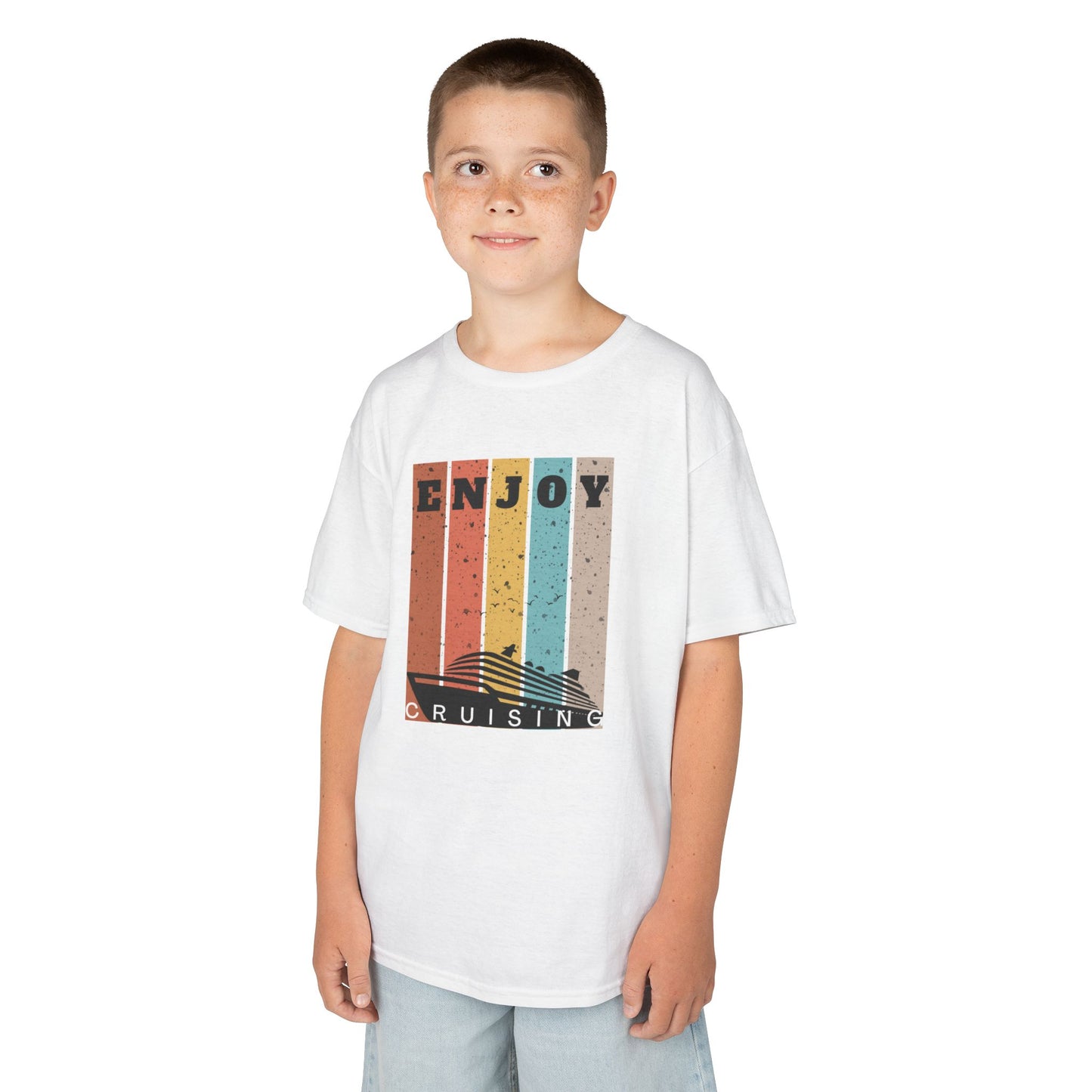 “Enjoy Cruising" Kids T-Shirt | Matching Family Cruise Shirt for Children