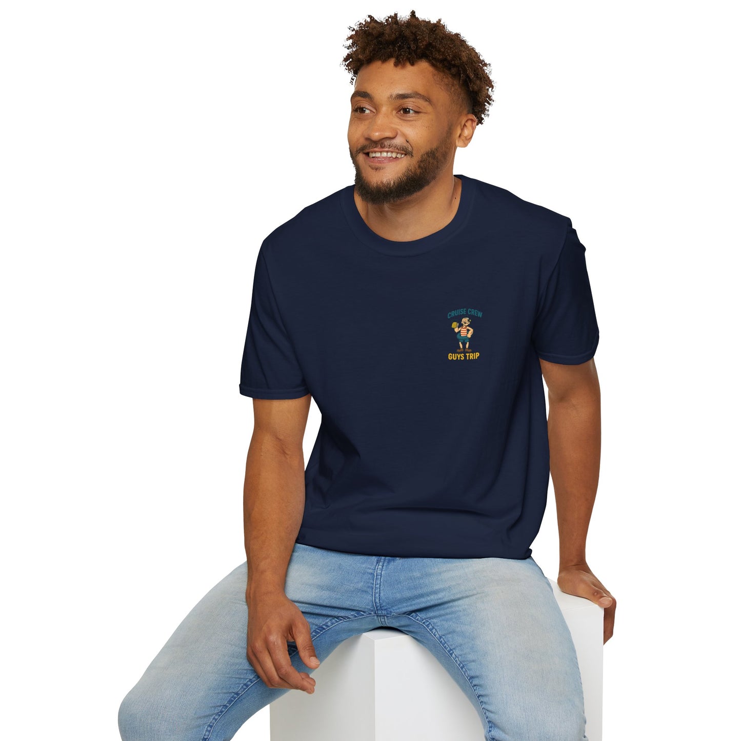 Cruise Crew – Guys Trip Ship Deck Vintage Cartoon T-Shirt (Public Domain Popeye)