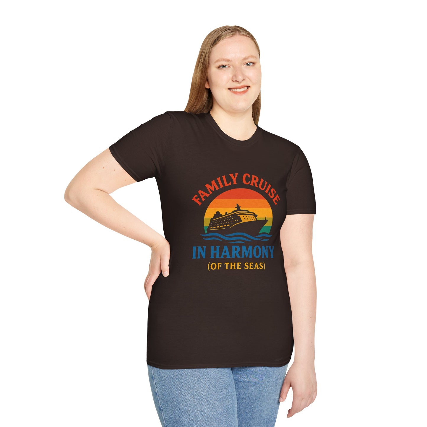 “In Harmony (of the Seas)" Family Cruise T-Shirt | Matching Family Cruise Shirt for Adults