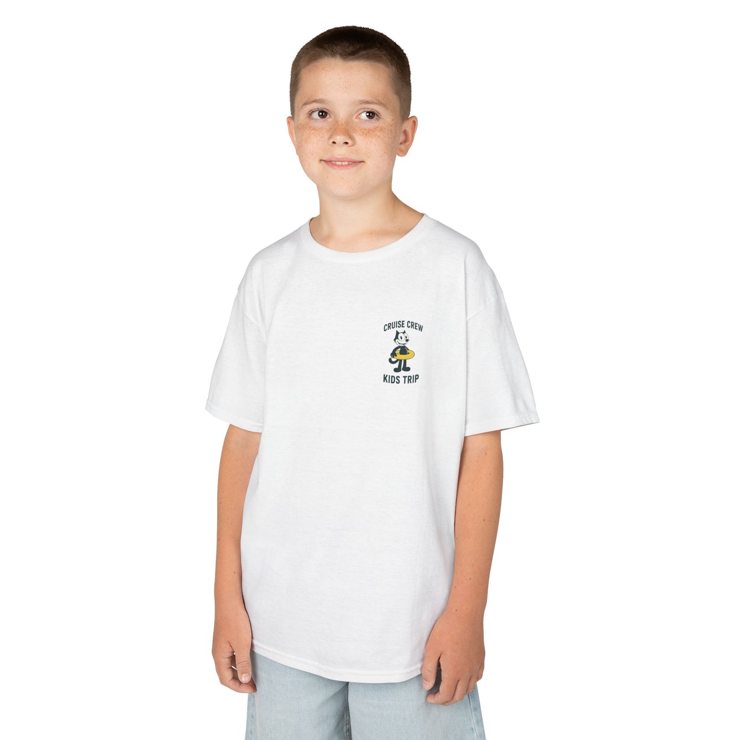 Cruise Crew – Kids Trip Beach Vintage Cartoon T-Shirt (Public Domain Felix the Cat)