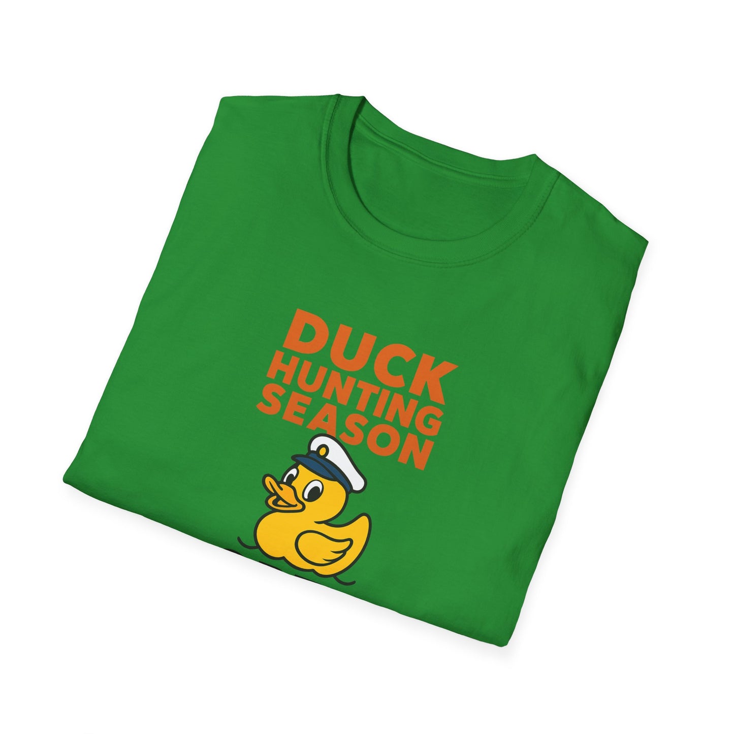 Duck Hunting Season Open – Retro Rubber Duck Captain Adults Unisex Cruise T-Shirt