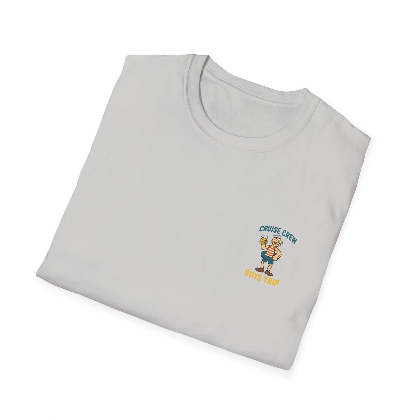 Cruise Crew – Guys Trip Ship Deck Vintage Cartoon T-Shirt (Public Domain Popeye)