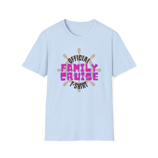 “Official Family Cruise" T-Shirt | 1960s Retro Family Cruise Tee for Groups