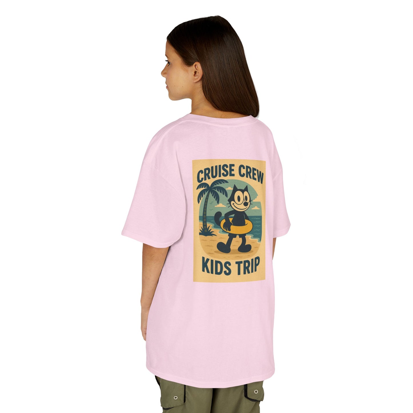 Cruise Crew – Kids Trip Beach Vintage Cartoon T-Shirt (Public Domain Felix the Cat)