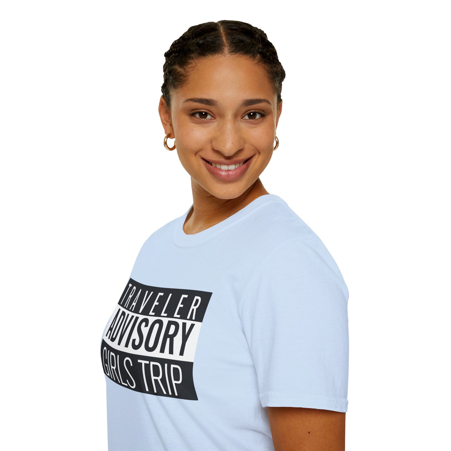 “Traveler Advisory Girls Trip" T-Shirt | Fun Cruise Shirt for Women & Squads