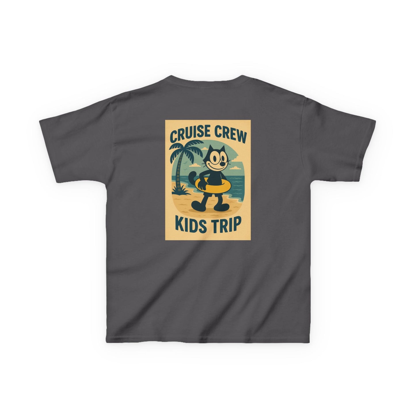Cruise Crew – Kids Trip Beach Vintage Cartoon T-Shirt (Public Domain Felix the Cat)