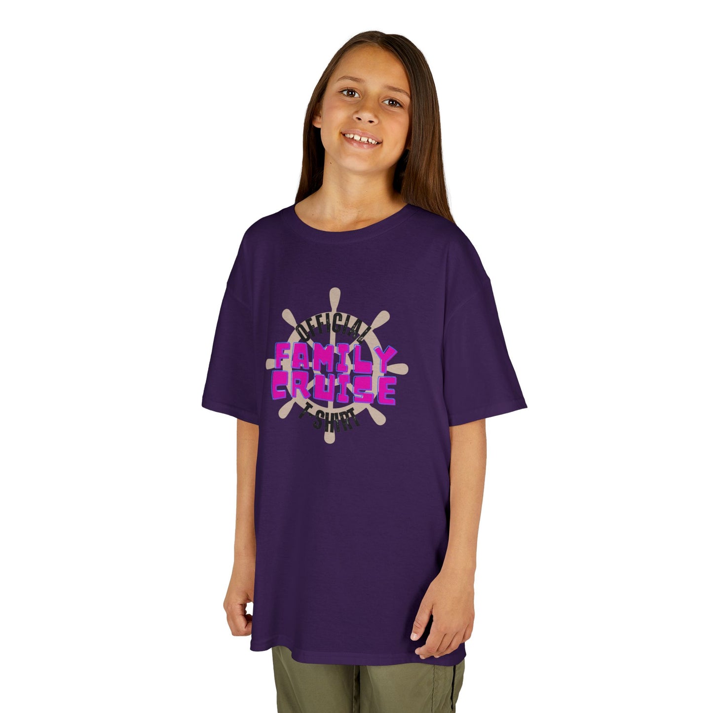 "Official Family Cruise Shirt" (1960s Style) Kids Heavy Cotton Tee