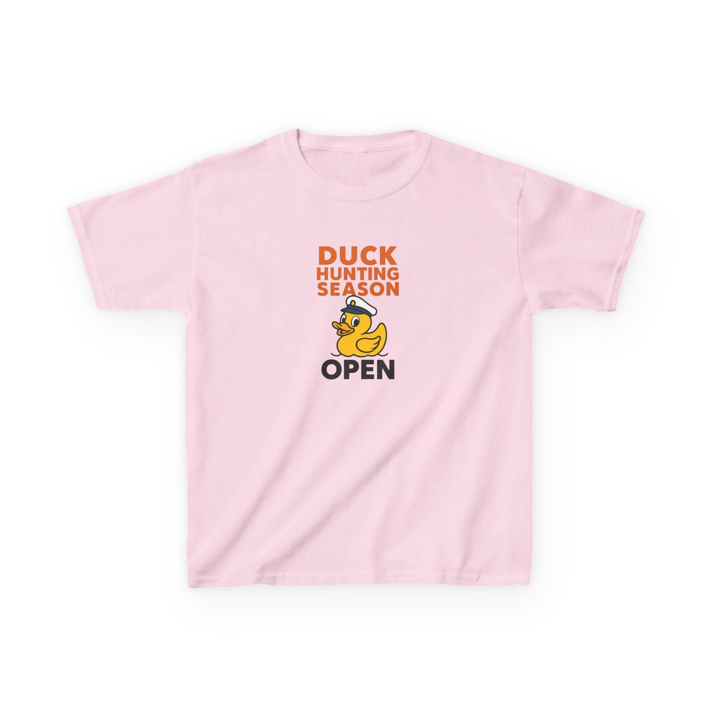 Duck Hunting Season Open – Retro Rubber Duck Captain Kids Cruise T-Shirt