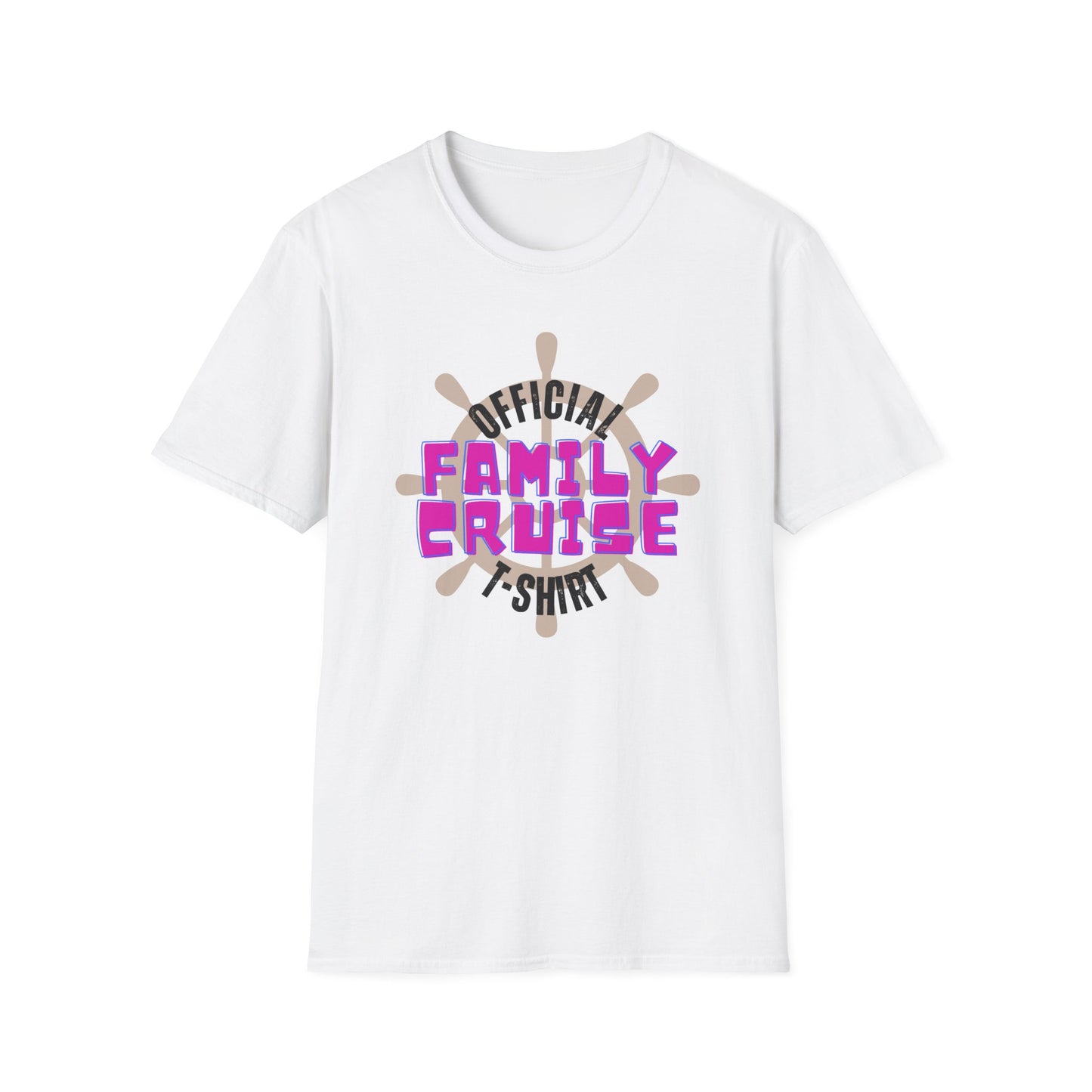 “Official Family Cruise" T-Shirt | 1960s Retro Family Cruise Tee for Groups