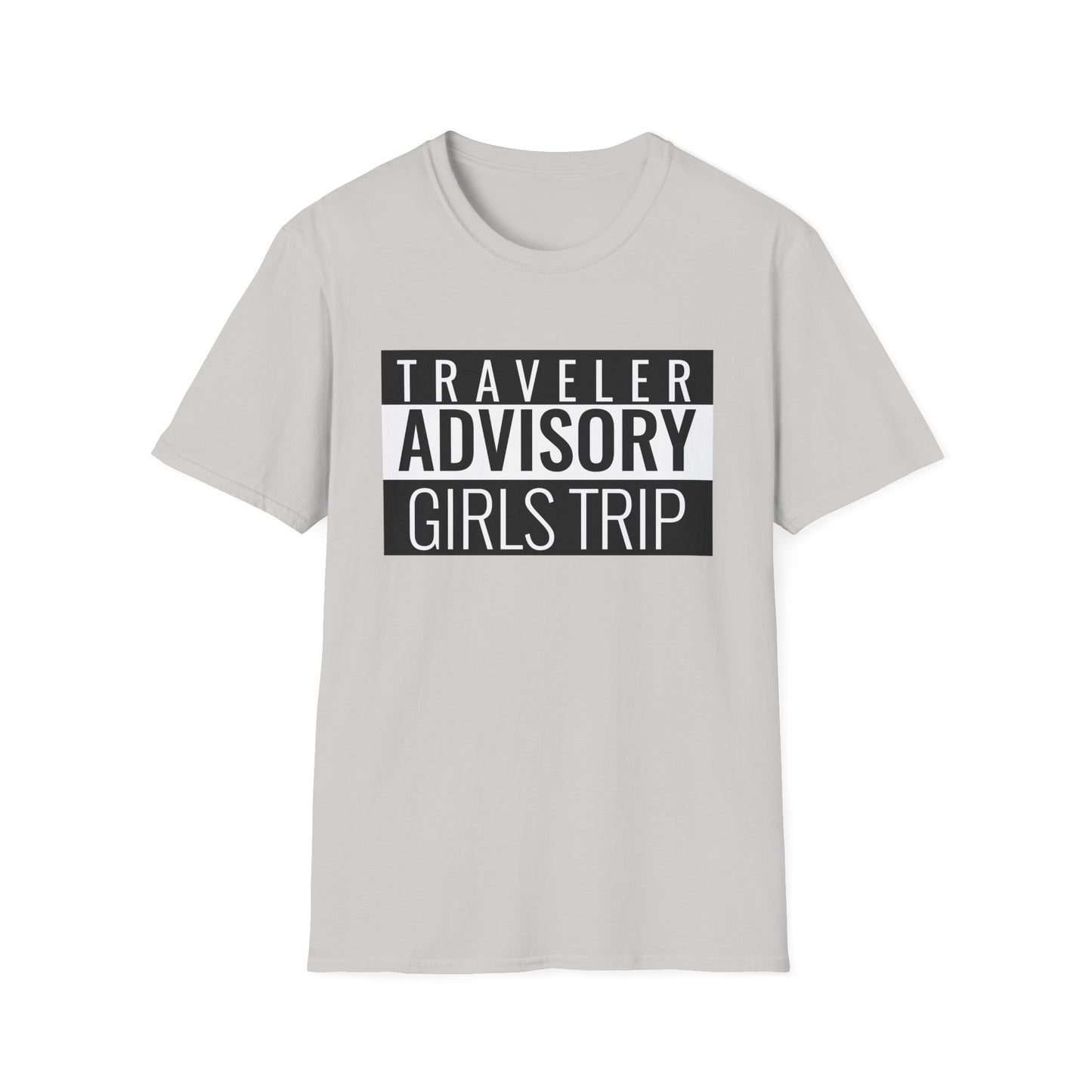 “Traveler Advisory Girls Trip" T-Shirt | Fun Cruise Shirt for Women & Squads