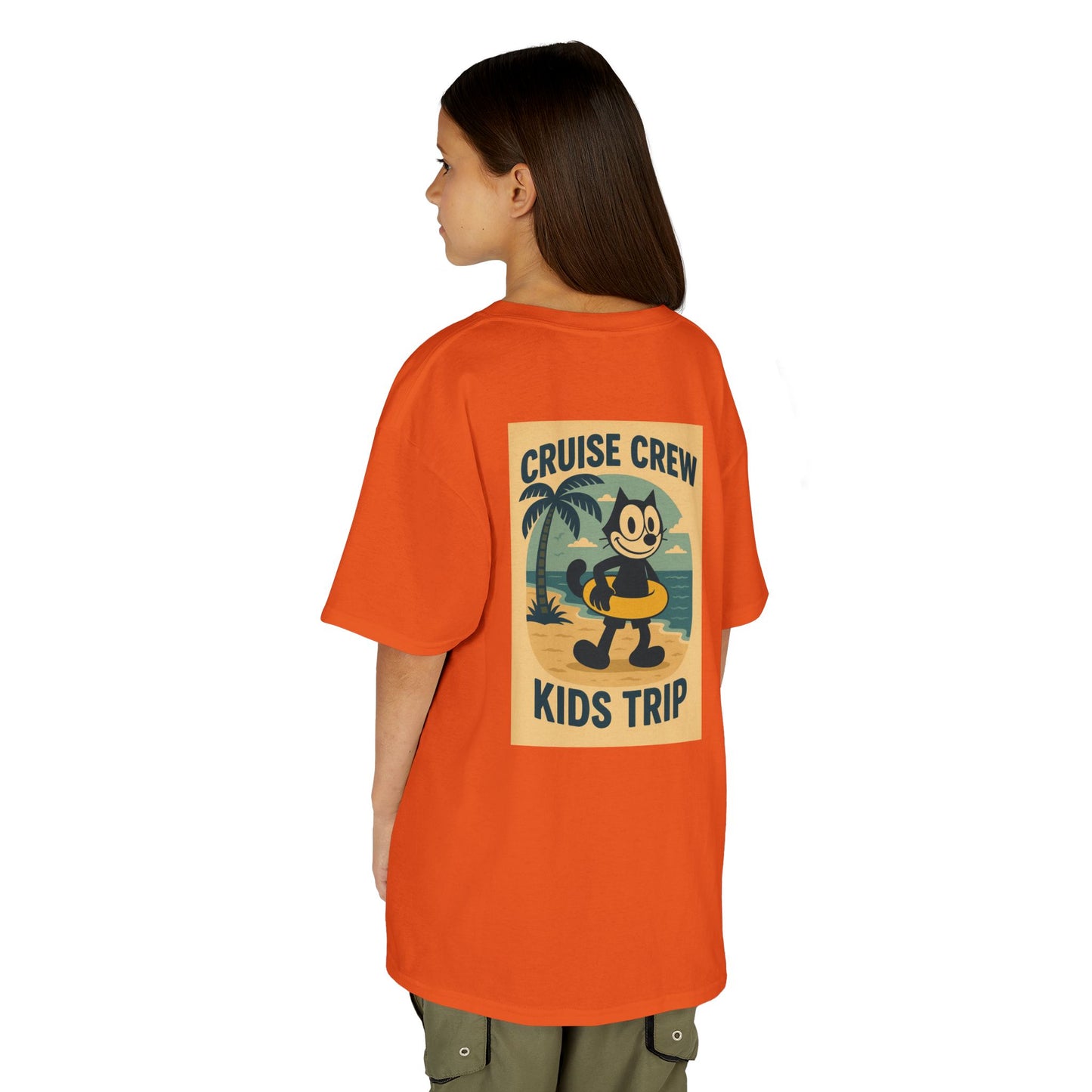 Cruise Crew – Kids Trip Beach Vintage Cartoon T-Shirt (Public Domain Felix the Cat)