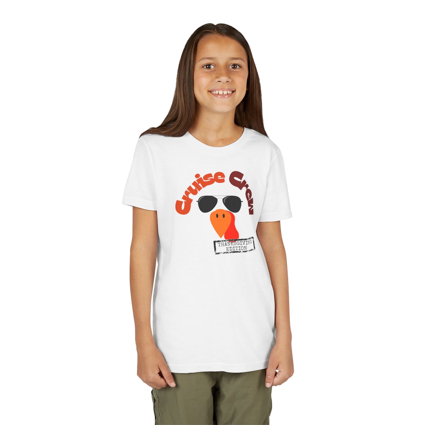 “Cruise Crew Thanksgiving Edition" Kids T-Shirt | Holiday Family Cruise Shirt