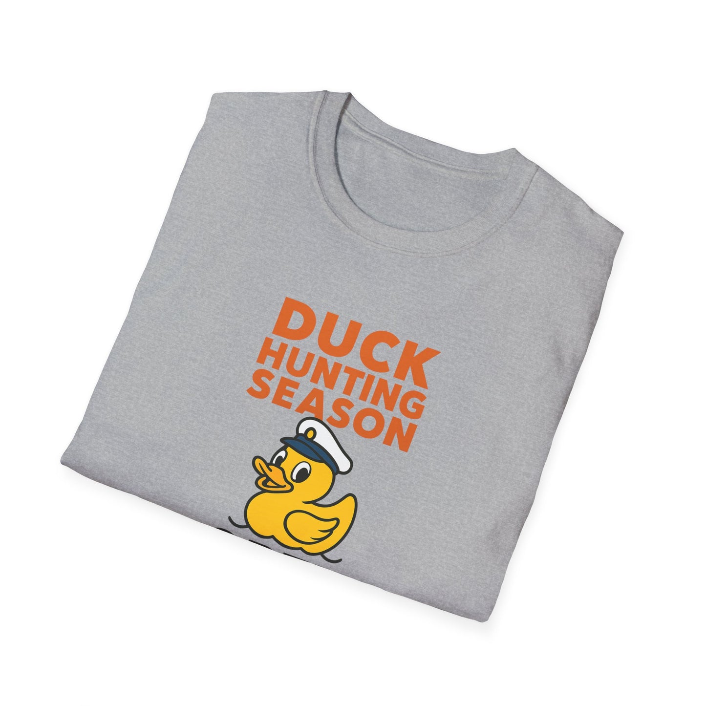Duck Hunting Season Open – Retro Rubber Duck Captain Adults Unisex Cruise T-Shirt