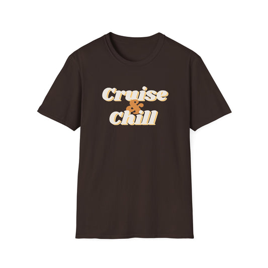 “Cruise and Chill" T-Shirt | Relaxing Cruise Vacation Tee for Men & Women”