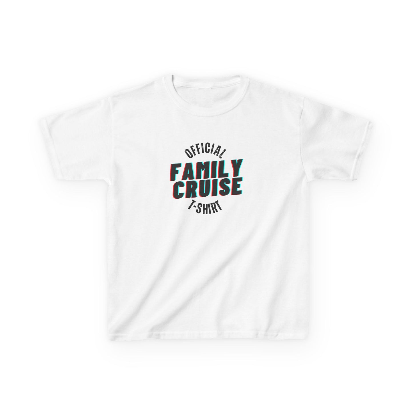 “Official Family Cruise" Kids T-Shirt | 1980s Retro Family Cruise Tee