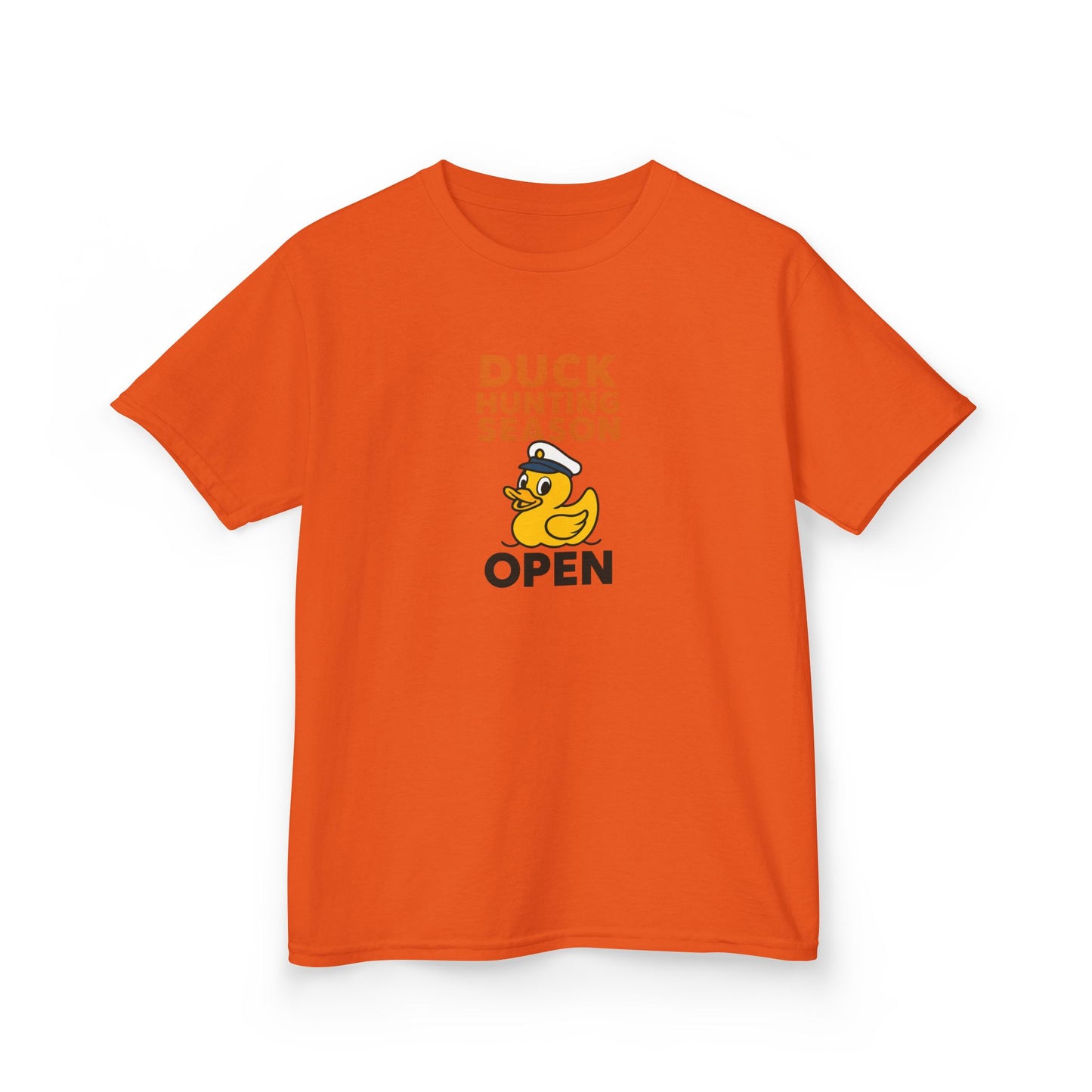 Duck Hunting Season Open – Retro Rubber Duck Captain Kids Cruise T-Shirt