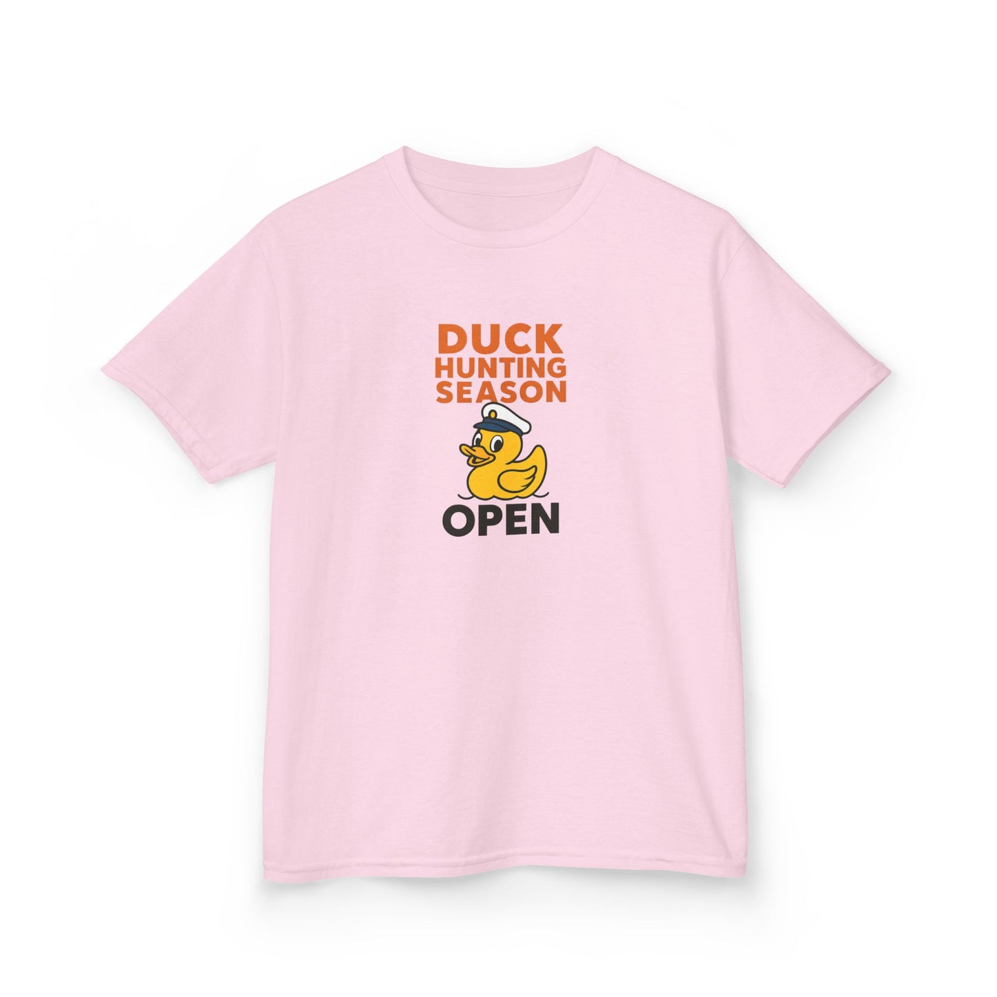Duck Hunting Season Open – Retro Rubber Duck Captain Kids Cruise T-Shirt