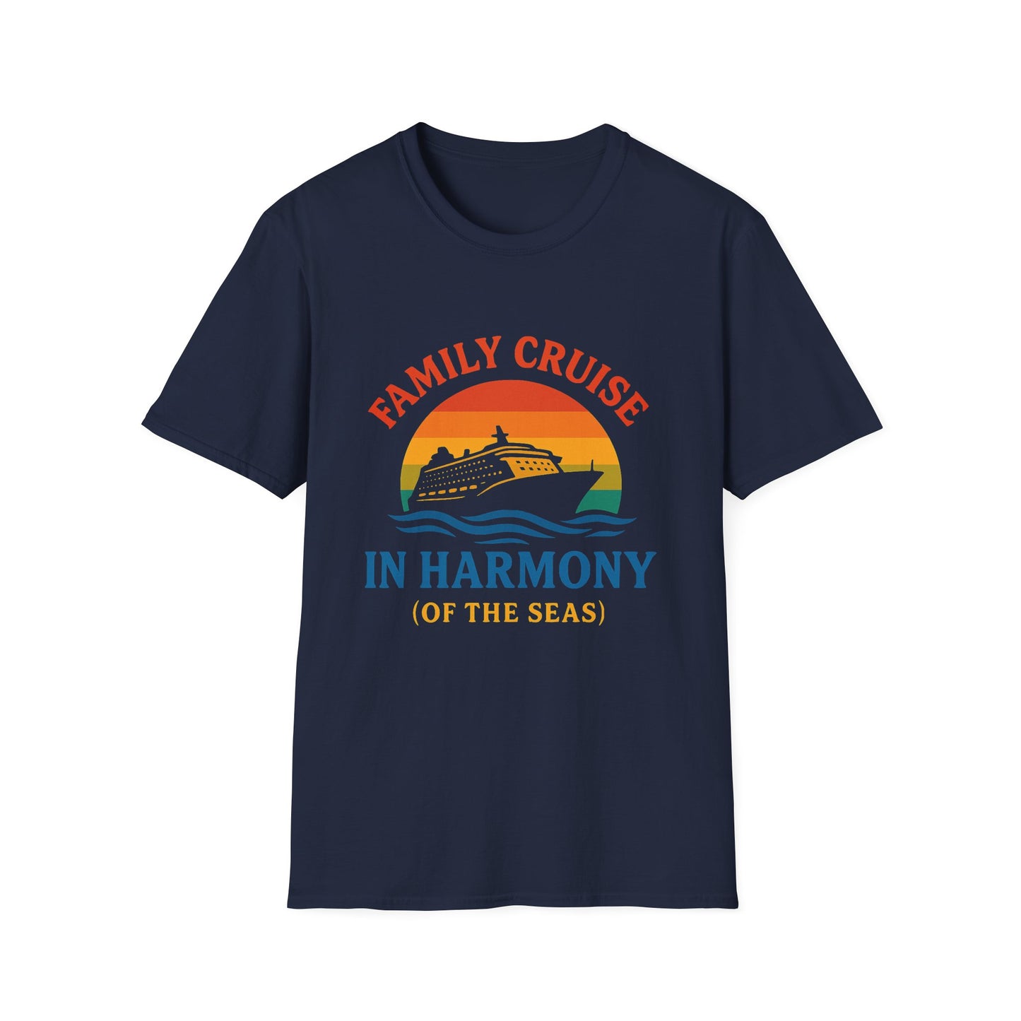 “In Harmony (of the Seas)" Family Cruise T-Shirt | Matching Family Cruise Shirt for Adults