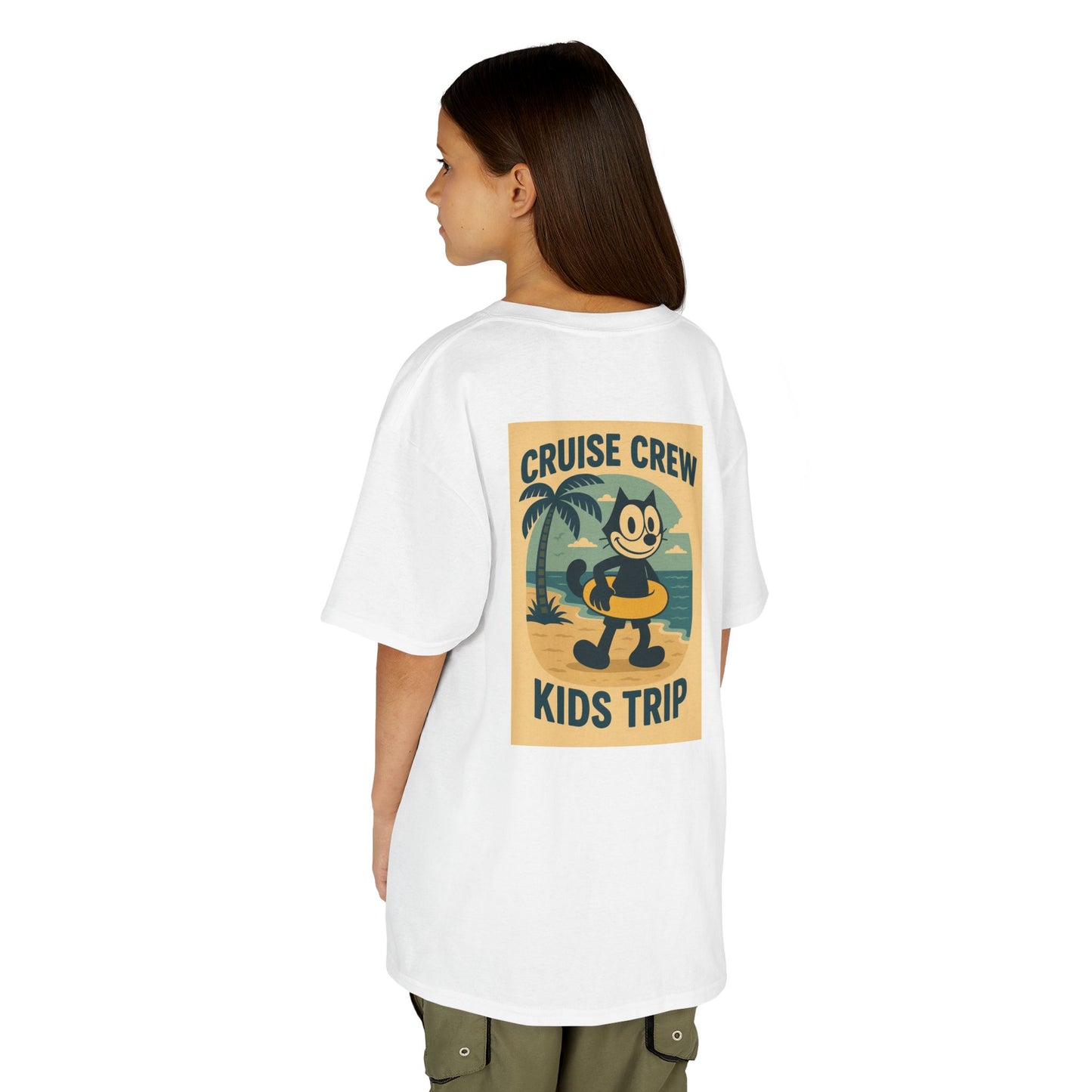 Cruise Crew – Kids Trip Beach Vintage Cartoon T-Shirt (Public Domain Felix the Cat)