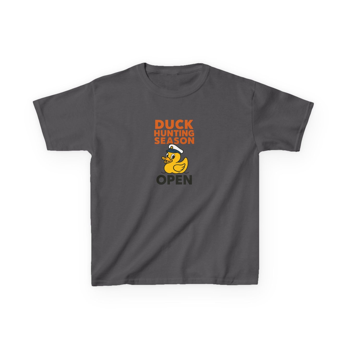 Duck Hunting Season Open – Retro Rubber Duck Captain Kids Cruise T-Shirt