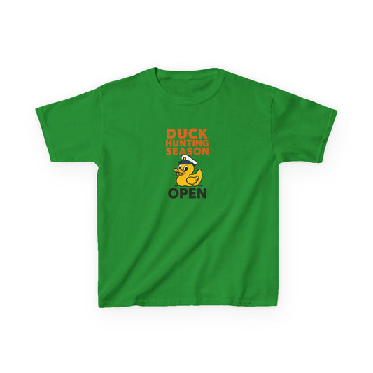 Duck Hunting Season Open – Retro Rubber Duck Captain Kids Cruise T-Shirt