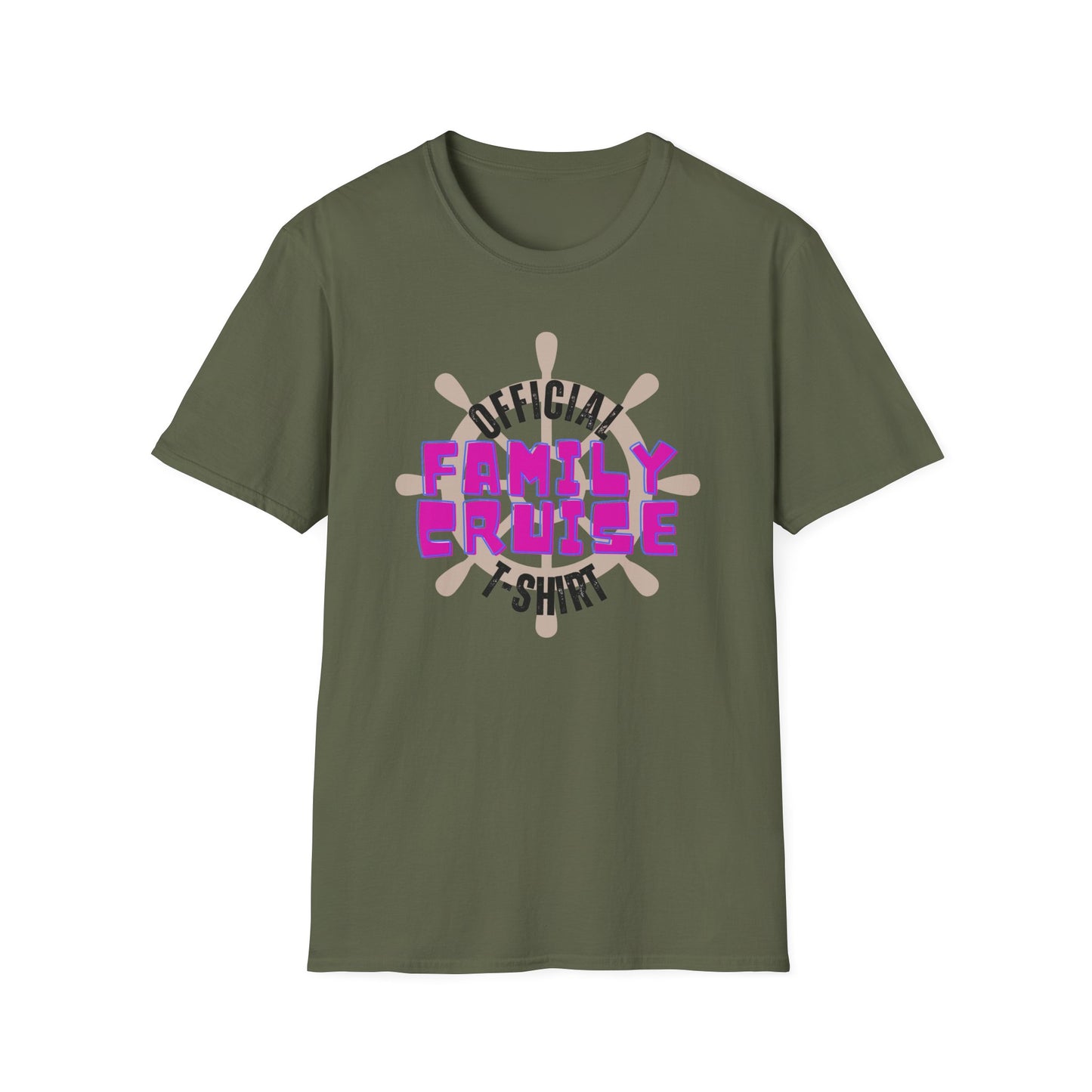“Official Family Cruise" T-Shirt | 1960s Retro Family Cruise Tee for Groups