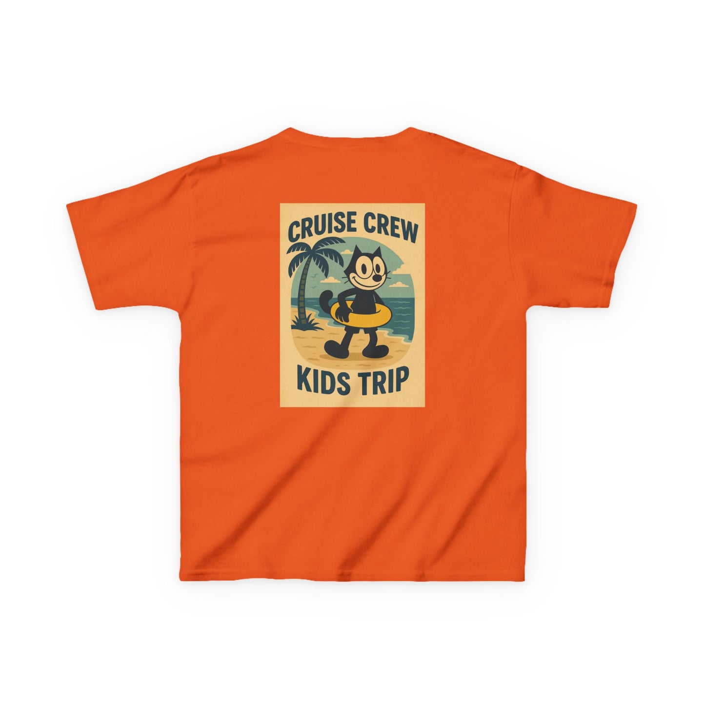 Cruise Crew – Kids Trip Beach Vintage Cartoon T-Shirt (Public Domain Felix the Cat)