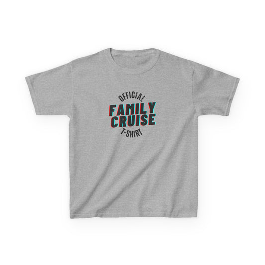 “Official Family Cruise" Kids T-Shirt | 1980s Retro Family Cruise Tee