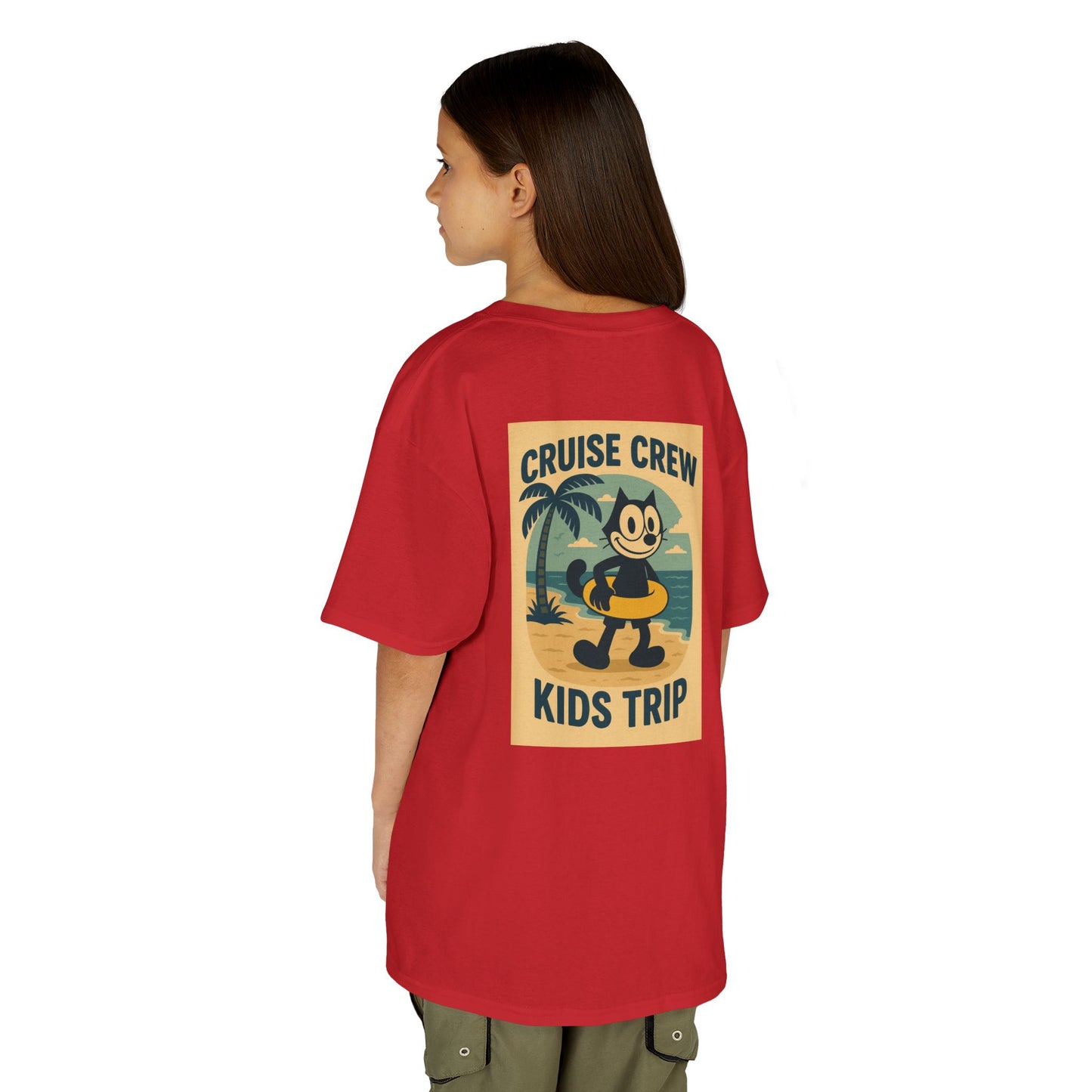 Cruise Crew – Kids Trip Beach Vintage Cartoon T-Shirt (Public Domain Felix the Cat)