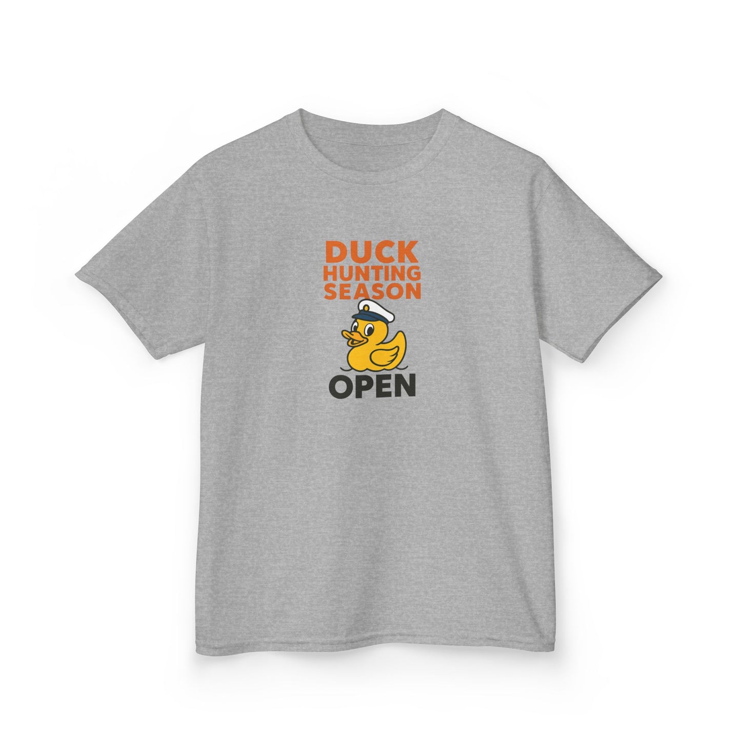 Duck Hunting Season Open – Retro Rubber Duck Captain Kids Cruise T-Shirt