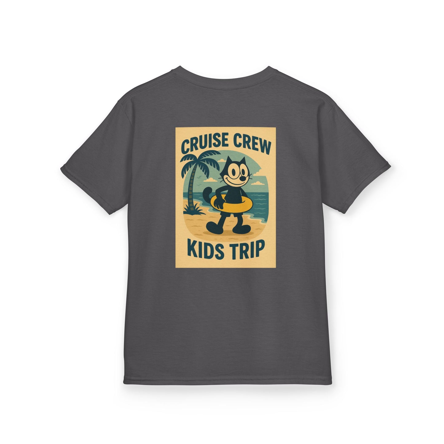 Cruise Crew – Kids Trip Beach Vintage Cartoon T-Shirt (Public Domain Felix the Cat)