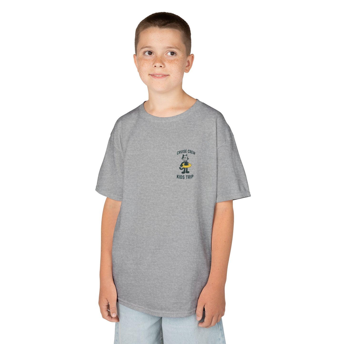 Cruise Crew – Kids Trip Ship Deck Vintage Cartoon T-Shirt (Public Domain Felix the Cat)