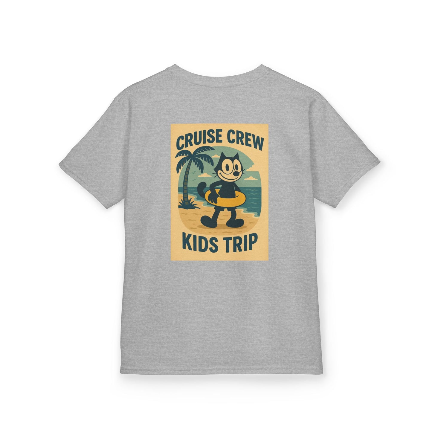 Cruise Crew – Kids Trip Beach Vintage Cartoon T-Shirt (Public Domain Felix the Cat)