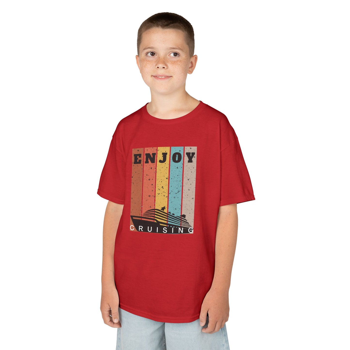 “Enjoy Cruising" Kids T-Shirt | Matching Family Cruise Shirt for Children