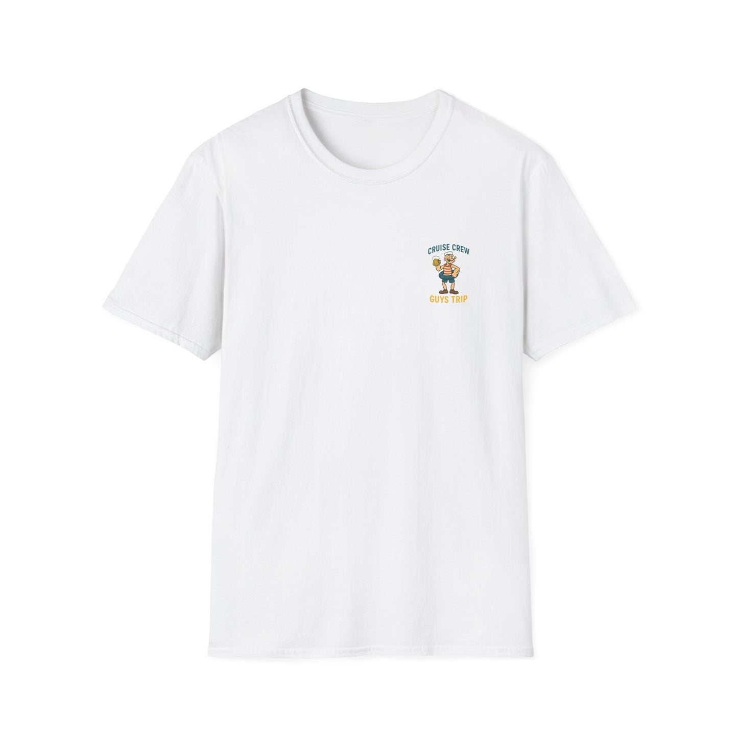 Cruise Crew – Guys Trip Ship Deck Vintage Cartoon T-Shirt (Public Domain Popeye)
