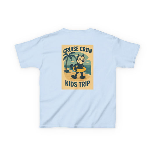 Cruise Crew – Kids Trip Beach Vintage Cartoon T-Shirt (Public Domain Felix the Cat)