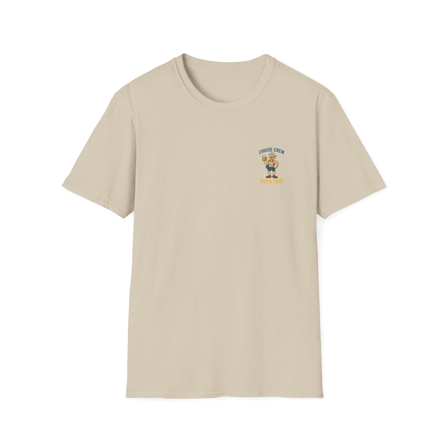 Cruise Crew – Guys Trip Ship Deck Vintage Cartoon T-Shirt (Public Domain Popeye)
