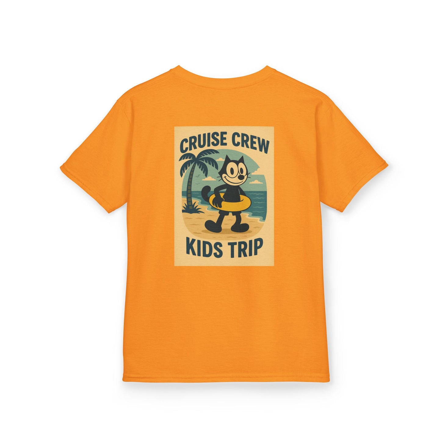 Cruise Crew – Kids Trip Beach Vintage Cartoon T-Shirt (Public Domain Felix the Cat)