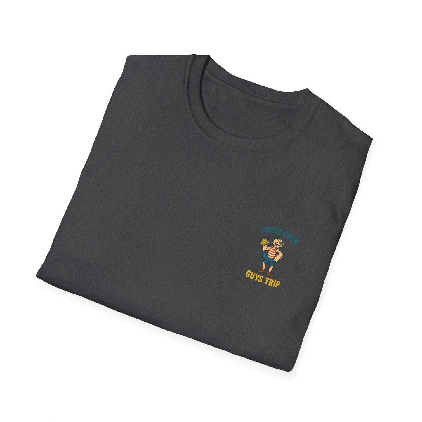 Cruise Crew – Guys Trip Ship Deck Vintage Cartoon T-Shirt (Public Domain Popeye)