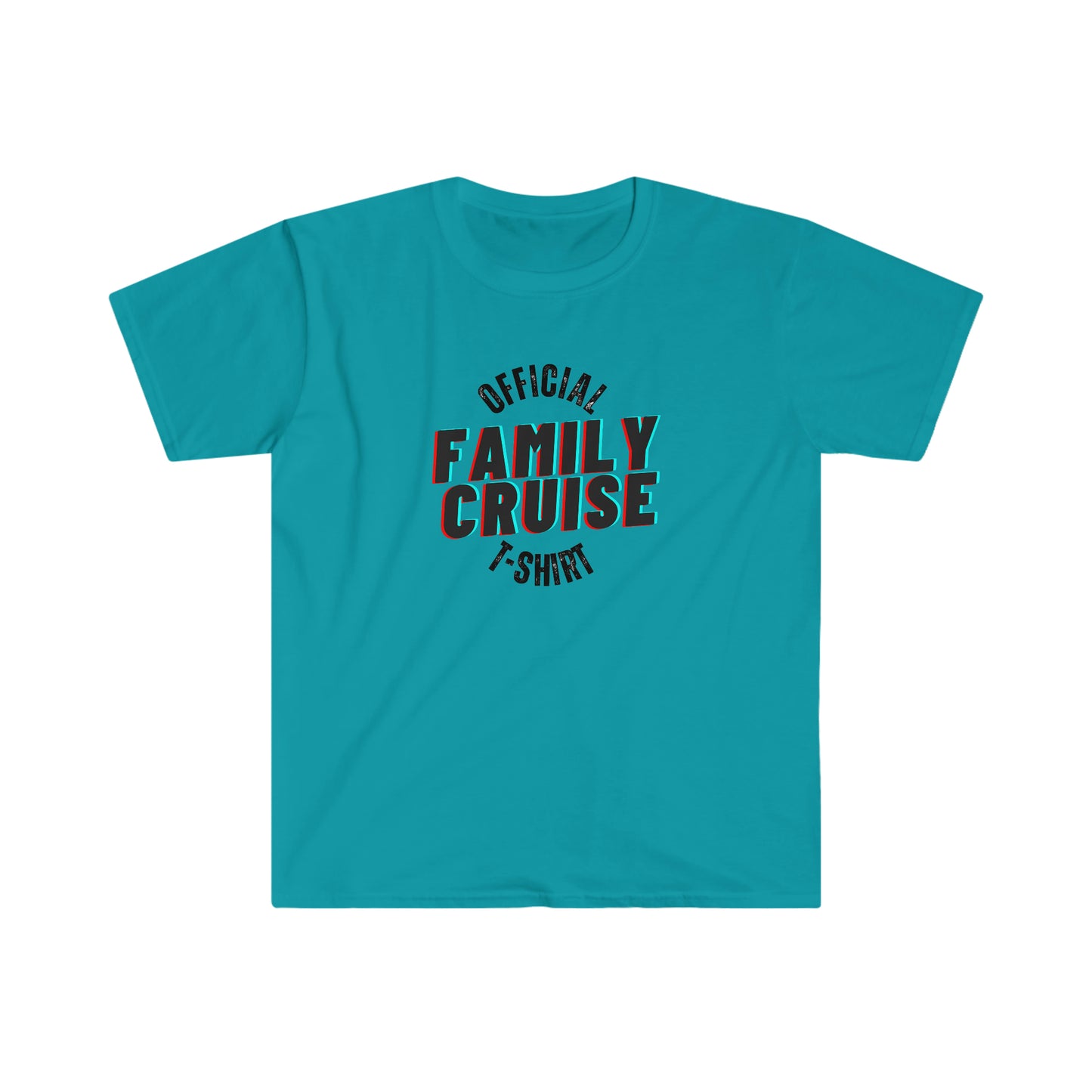"Official Family Cruise T-Shirt" (1980s Style) Softstyle T-Shirt