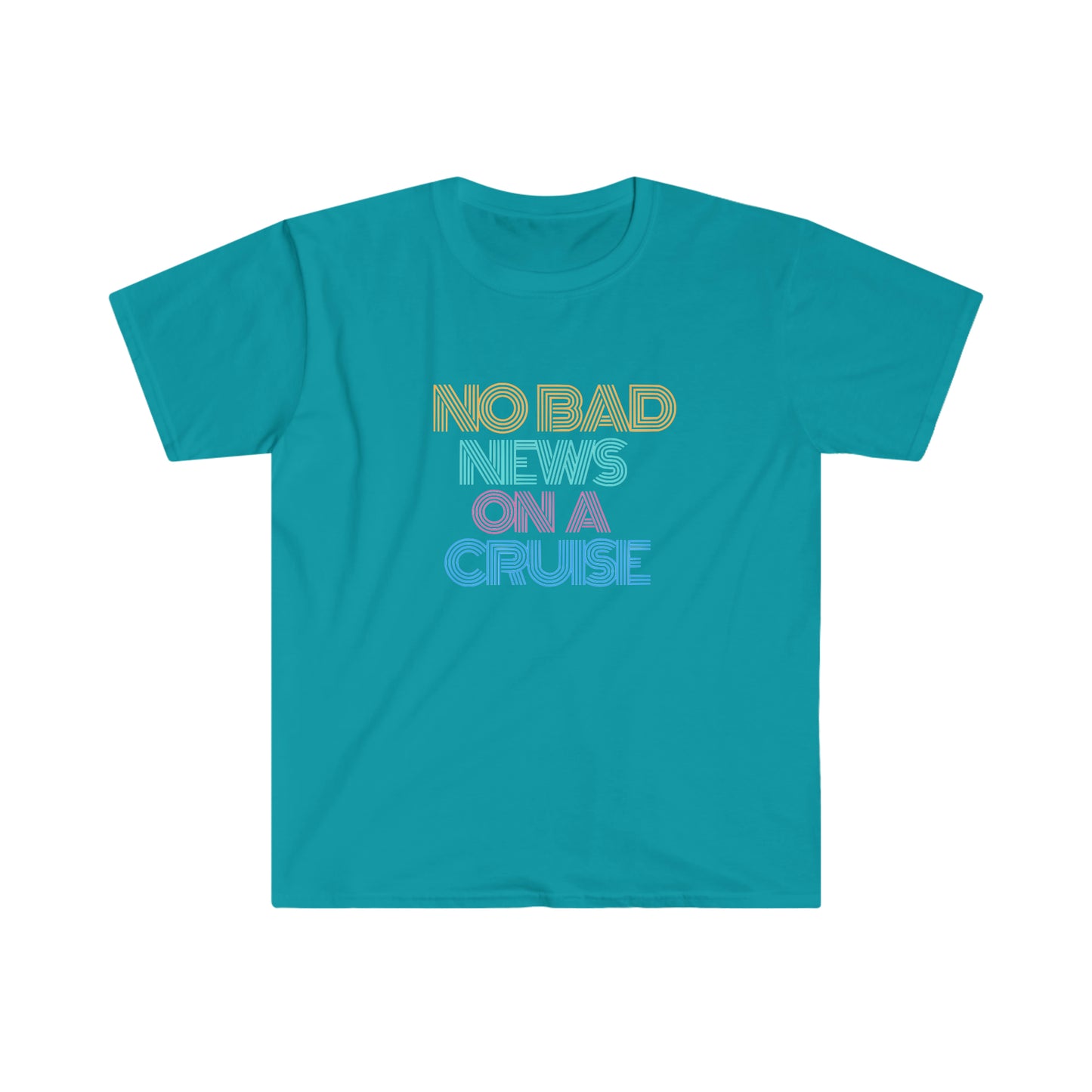 "No Bad News On A Cruise" Softstyle T-Shirt