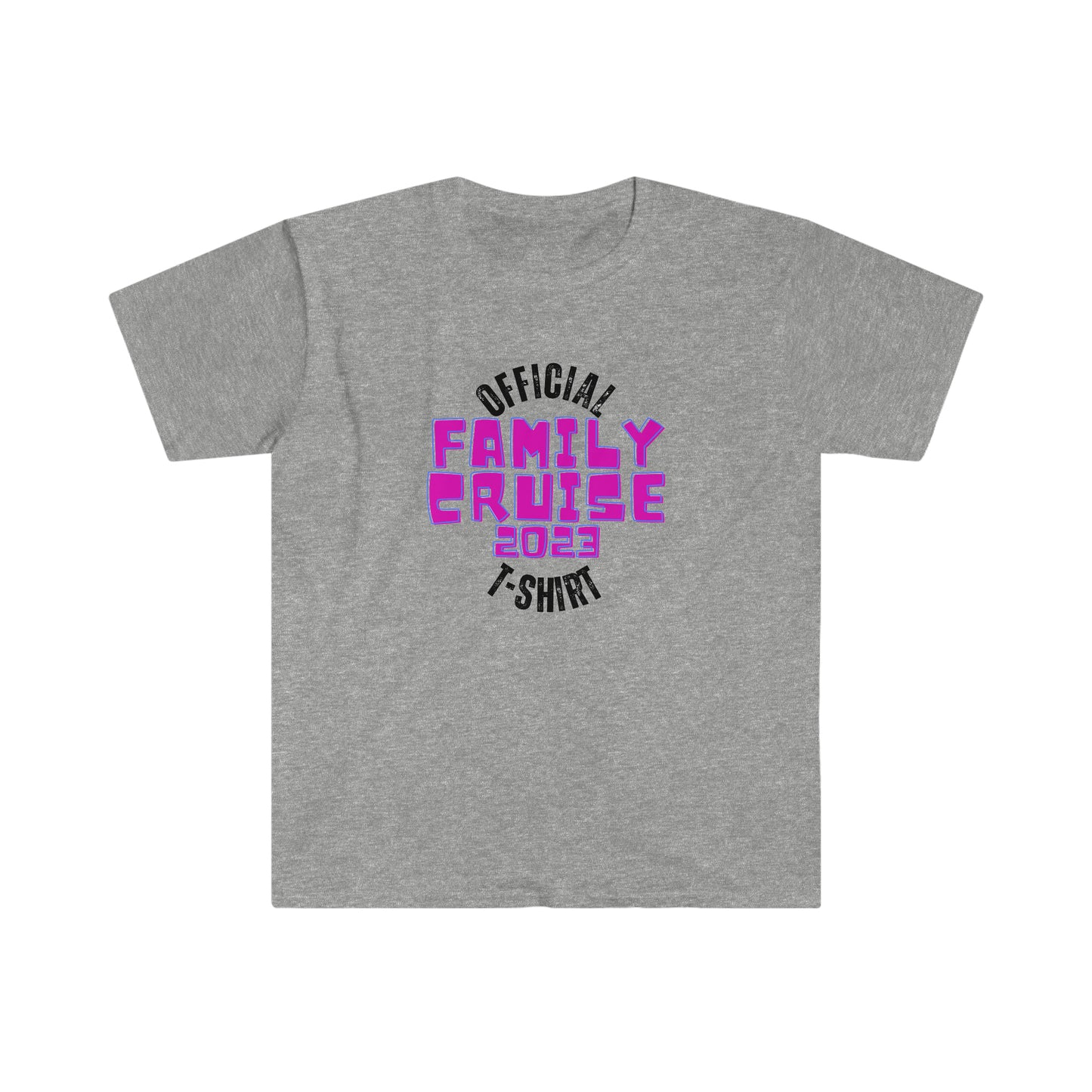 "Official Family Cruise T-Shirt 2023" (1960's Style) Softstyle T-Shirt