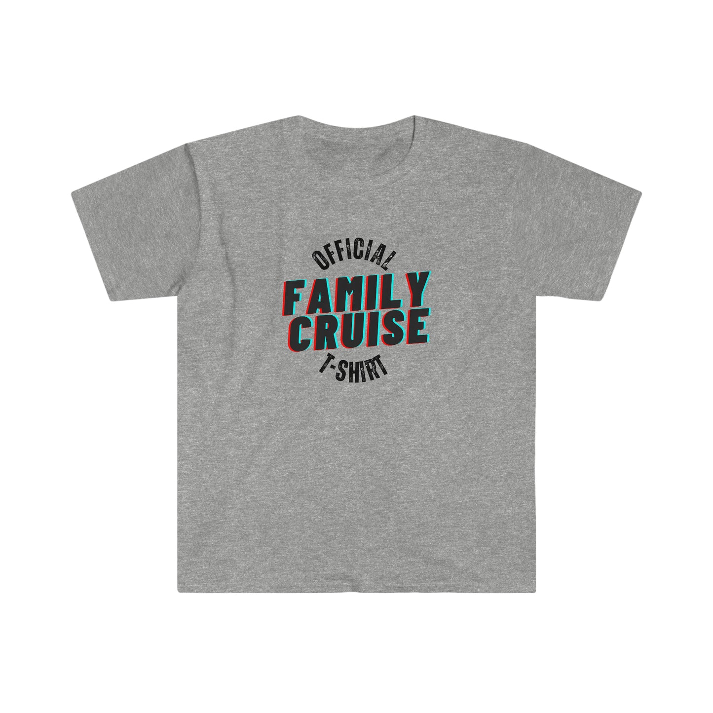 "Official Family Cruise T-Shirt" (1980s Style) Softstyle T-Shirt