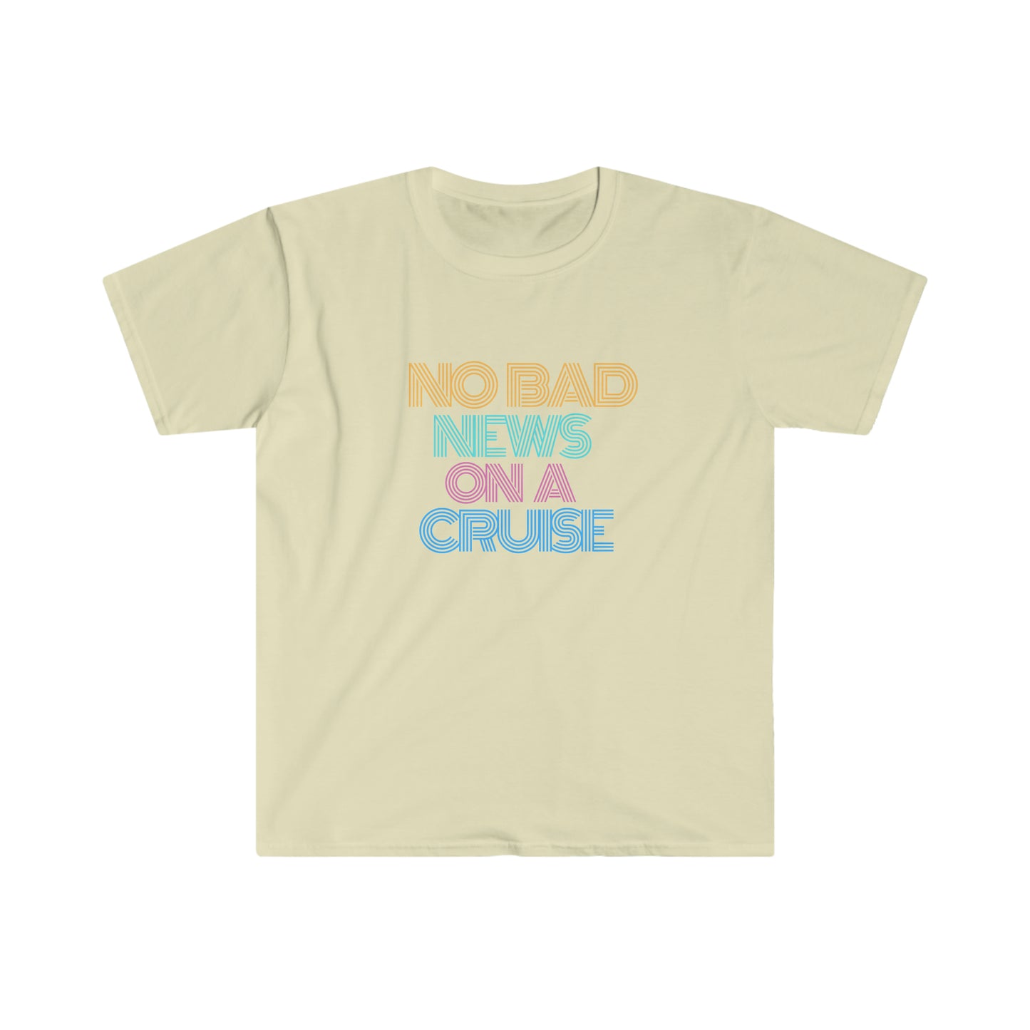 "No Bad News On A Cruise" Softstyle T-Shirt