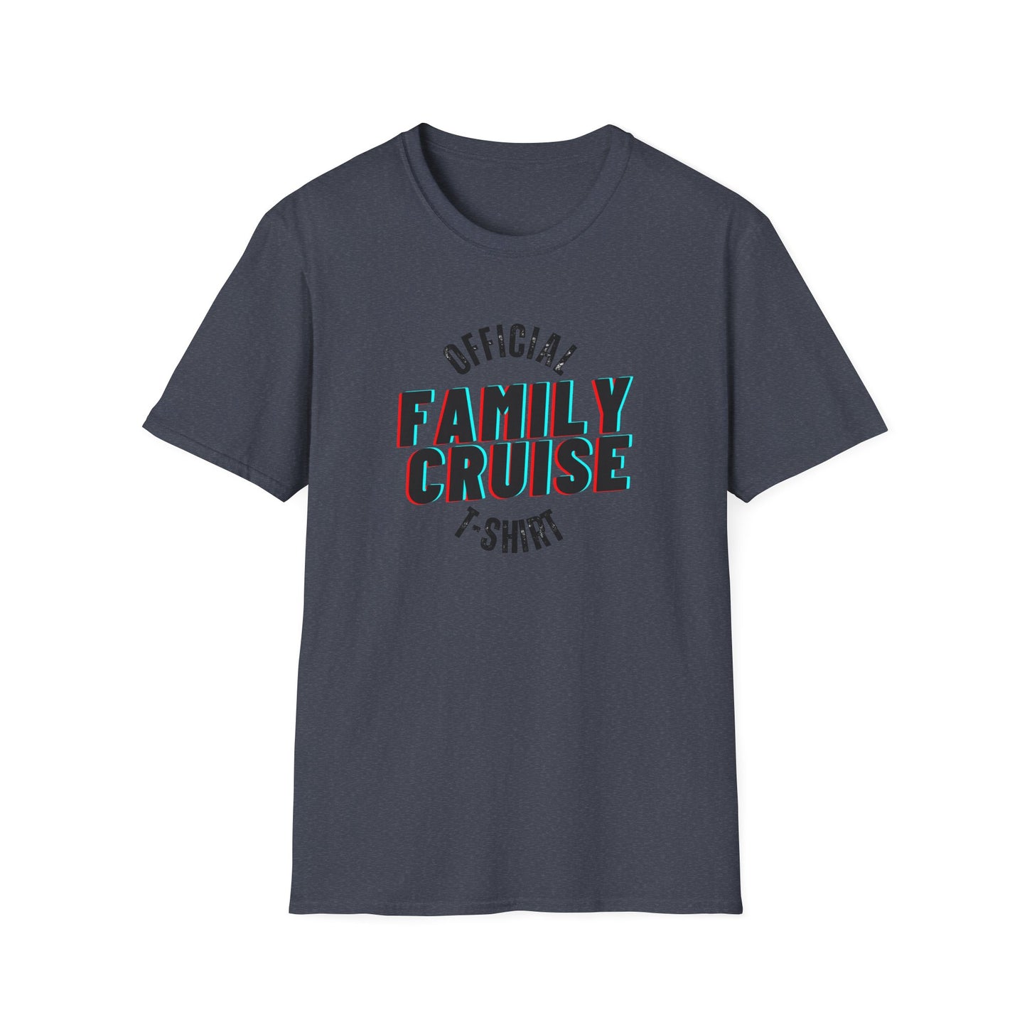 “Official Family Cruise" T-Shirt | 1980s Retro Cruise Tee for Families & Groups