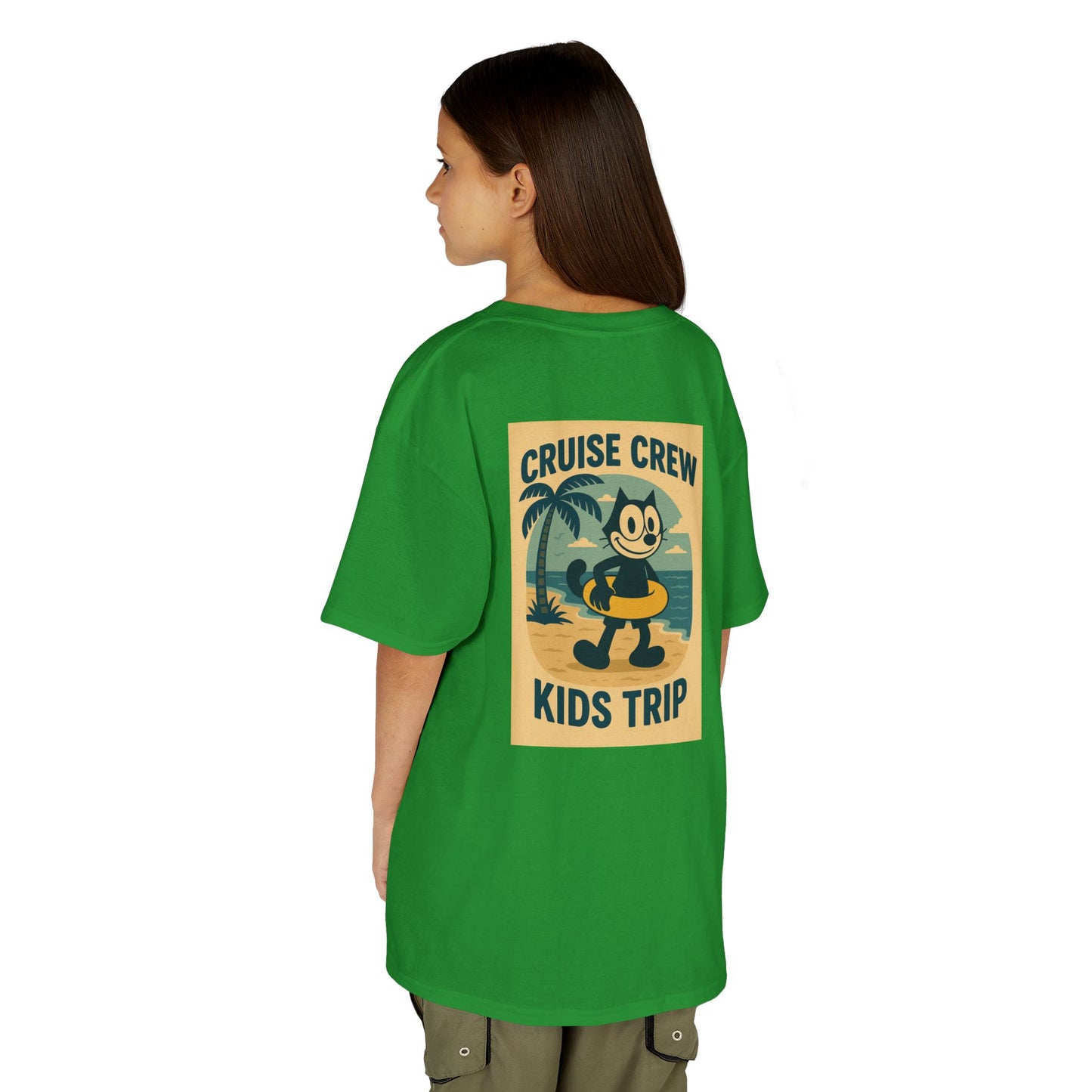 Cruise Crew – Kids Trip Beach Vintage Cartoon T-Shirt (Public Domain Felix the Cat)