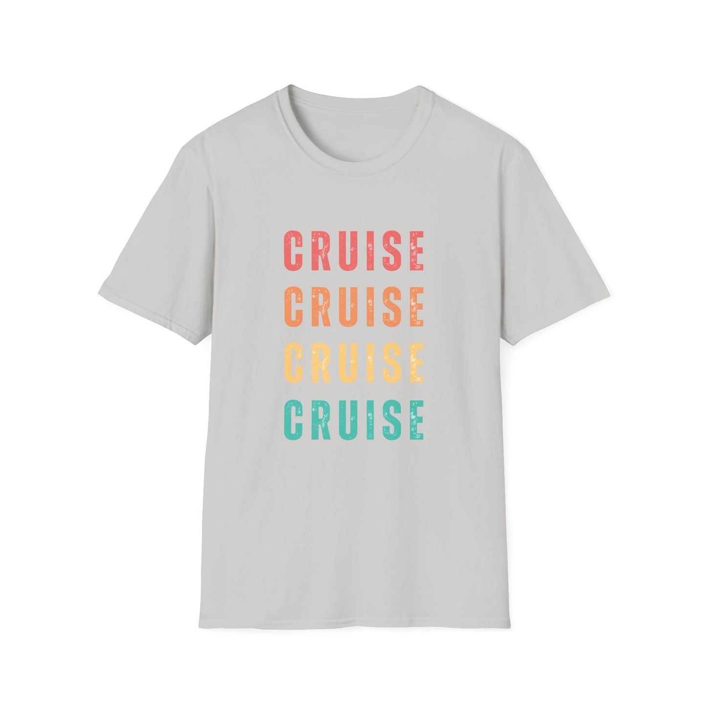 “Cruise Cruise Cruise Cruise" T-Shirt | Fun Multicolor Cruise Vacation Tee