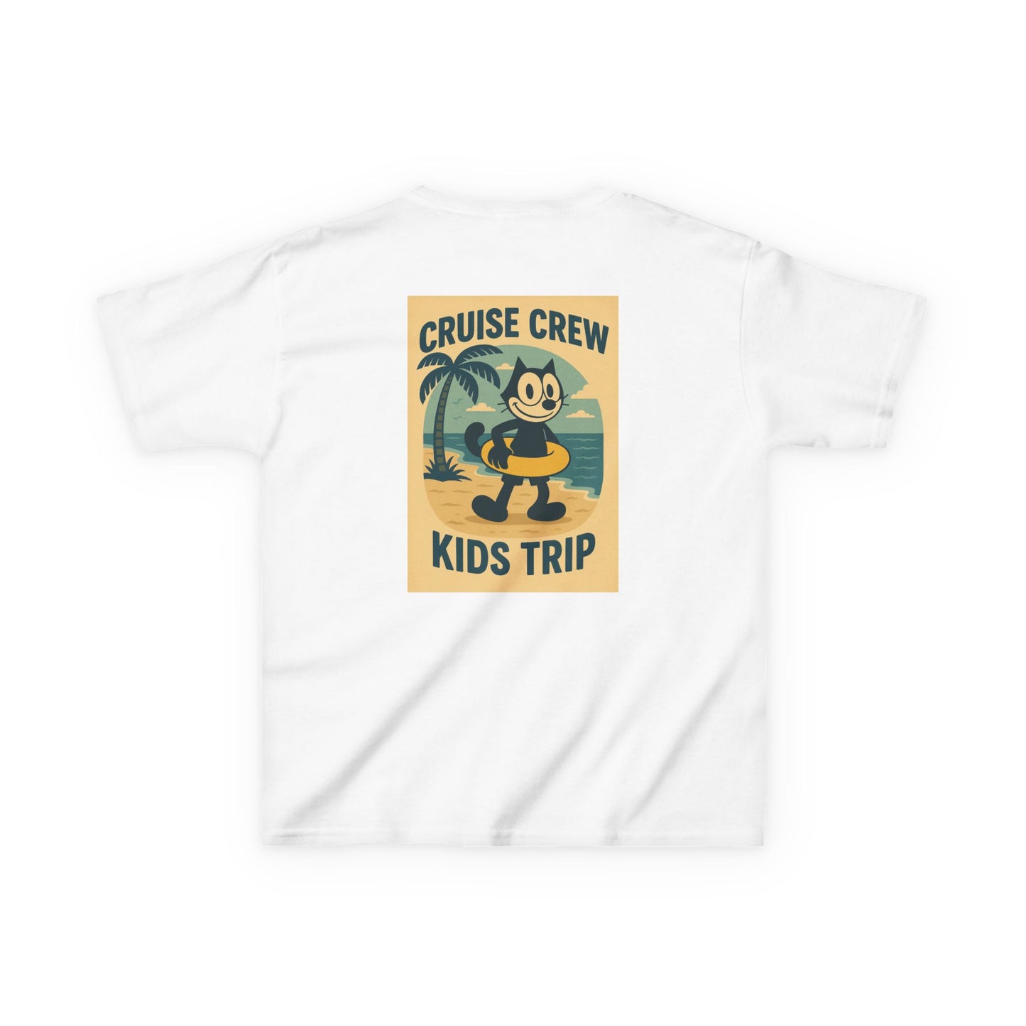 Cruise Crew – Kids Trip Beach Vintage Cartoon T-Shirt (Public Domain Felix the Cat)